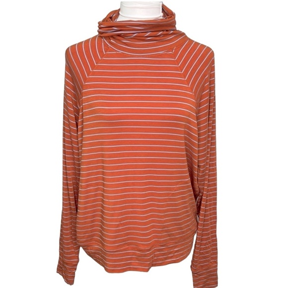 Prana Sol Protect Turtleneck Striped Blouse - Picture 2 of 4